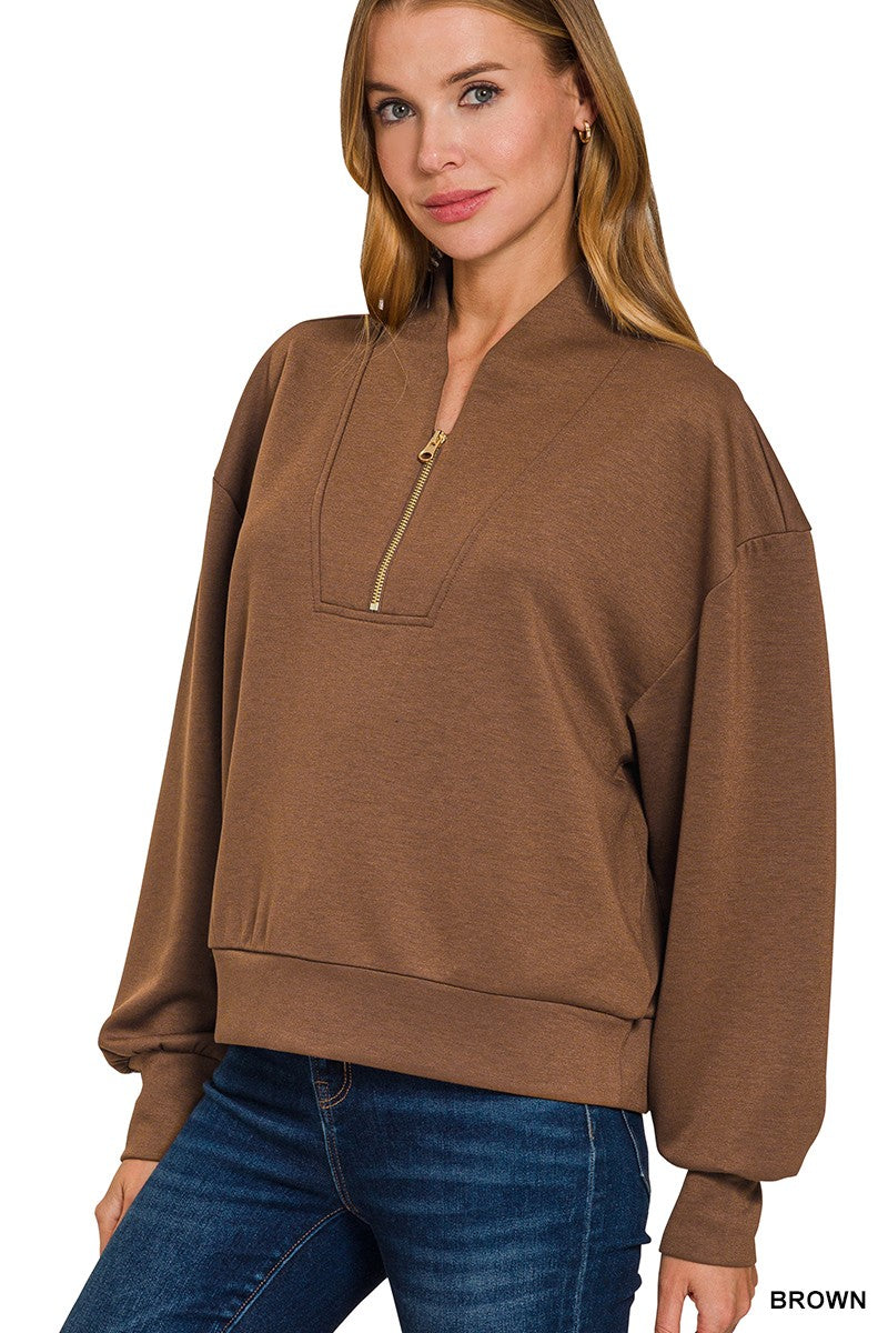 Half-Zip Cozy Pullover – Believe Boutique
