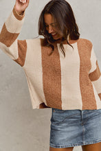 Load image into Gallery viewer, Chenille Wide Stripe Sweater