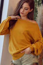 Load image into Gallery viewer, Off Shoulder Cozy Knit Sweater