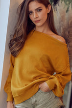 Load image into Gallery viewer, Off Shoulder Cozy Knit Sweater