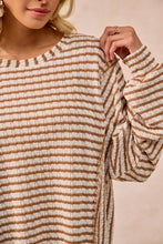 Load image into Gallery viewer, Textured Stripe Knit Top
