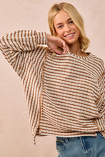 Load image into Gallery viewer, Textured Stripe Knit Top