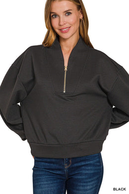 Zip Front Cozy Pullover