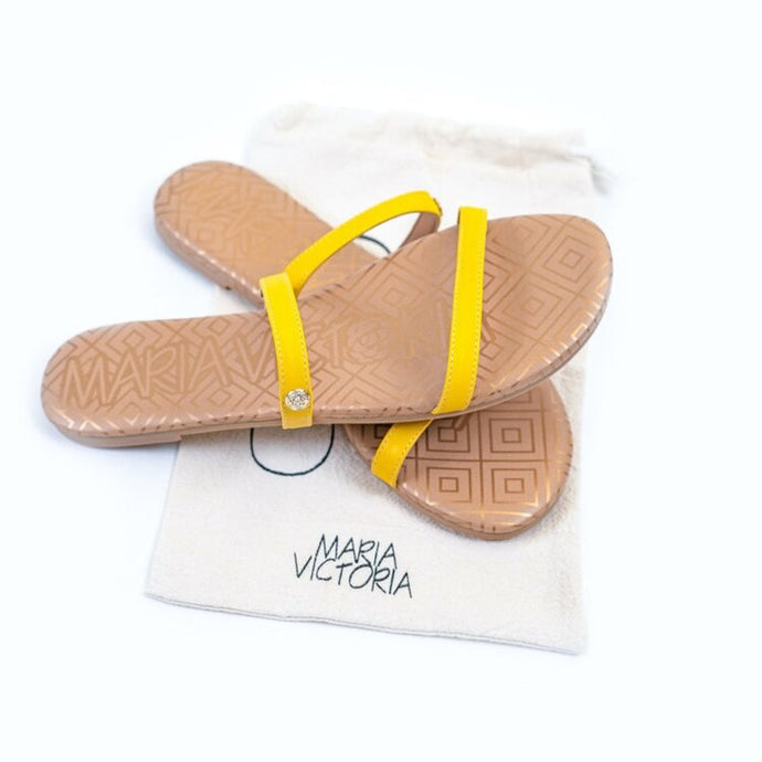Pauline Sandals by Maria Victoria- Yellow